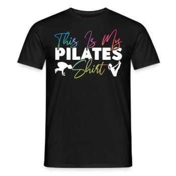 Instructeur de Pilates Professeur C’est - T-shirt homme - noir - Devant - AI Model Male 178 light (178cm)