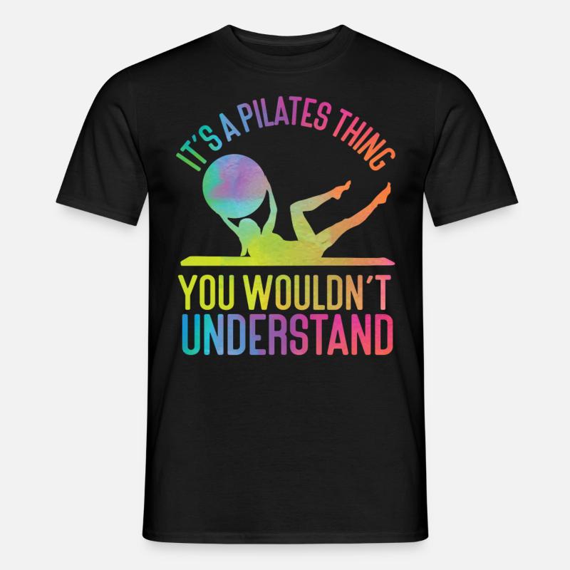 Pilates Instructor Teacher - Männer T-Shirt - Schwarz