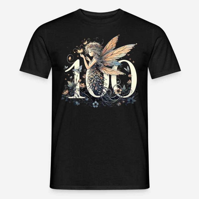 100 års fe alf sød fødselsdagsgave - Mænd T-shirt - sort