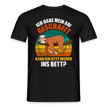 Abiturient Habe Mein Abi Geschafft Abschluss - Männer T-Shirt - Schwarz - Vorne - AI Model Male 178 light (178cm)