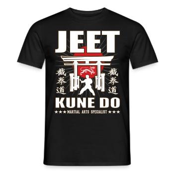 Jeet Kune Do Kanji und Dojo Design - Männer T-Shirt - Schwarz - Vorne - AI Model Male 178 light (178cm)