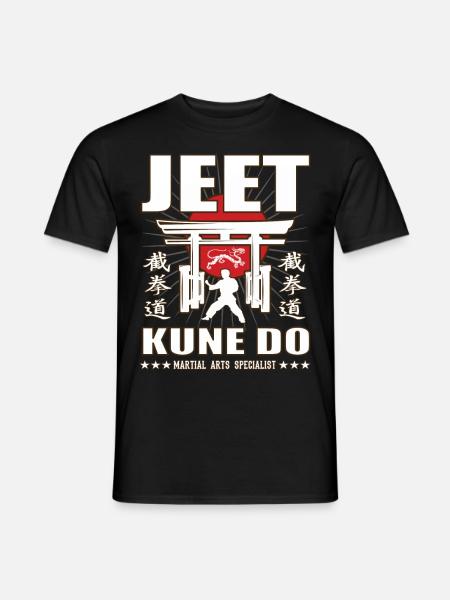 Jeet Kune Do Kanji y diseño de dojo - Camiseta hombre - negro