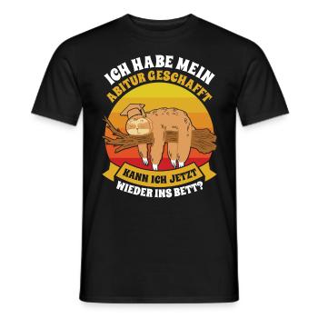 Abiturient Habe Mein Abitur Geschafft Lustiges - Männer T-Shirt - Schwarz - Vorne - AI Model Male 178 light (178cm)