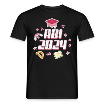 Abi 2024 Abitur Mädchen Abiturientin - Männer T-Shirt - Schwarz - Vorne - AI Model Male 178 light (178cm)