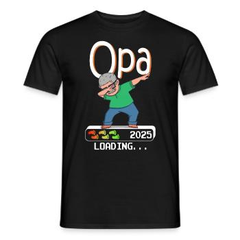 Futur grand-père 2025 chargement futur grand-père - T-shirt homme - noir - Devant - AI Model Male 178 light (178cm)