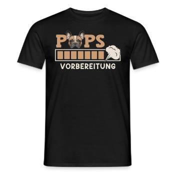 Französische Bulldogge PUPS Vorbereitung Lustiges - Männer T-Shirt - Schwarz - Vorne - AI Model Male 178 light (178cm)