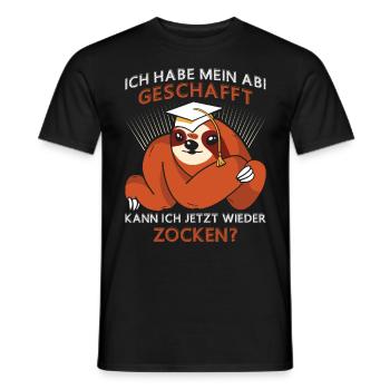 Abiturient Habe Mein Abitur Geschafft Lustiges - Männer T-Shirt - Schwarz - Vorne - AI Model Male 178 light (178cm)