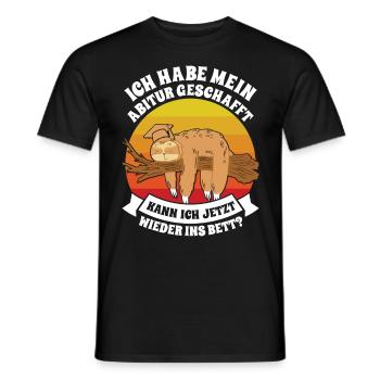 Abiturient Habe Mein Abitur Geschafft Lustiges - Männer T-Shirt - Schwarz - Vorne - AI Model Male 178 light (178cm)