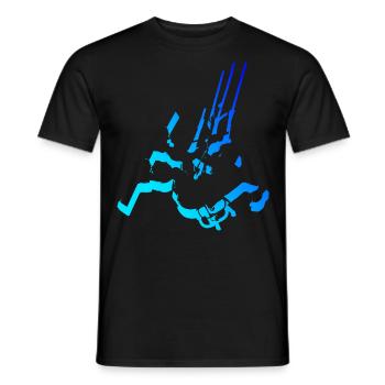 Women's Kitesurf Kitesurfing Men's Kitesurfing - Men's T-Shirt - black - Front - AI Model Male 178 light (178cm)