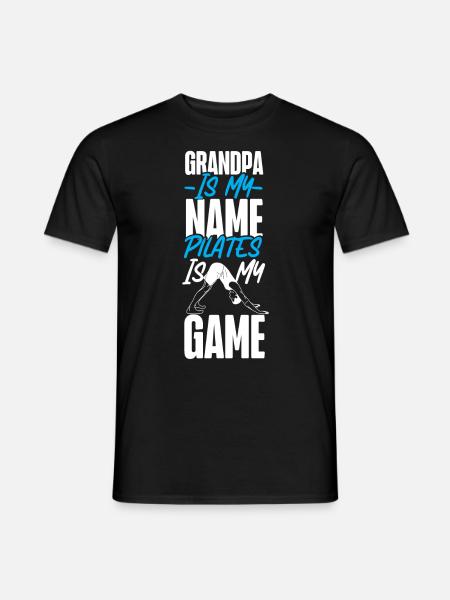 Instructeur de Pilates Enseignant Grand-père - T-shirt homme - noir