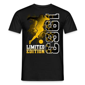 1963 Année de naissance Anniversaire Football - T-shirt homme - noir - Devant - AI Model Male 178 light (178cm)