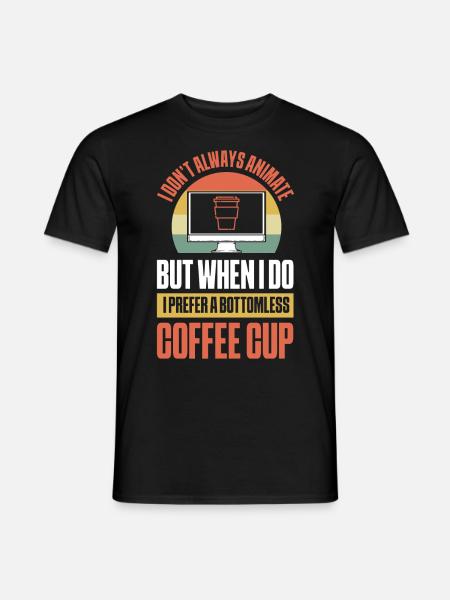 Grafikdesigner 3D-Kunst 3D-Animateur - Männer T-Shirt - Schwarz