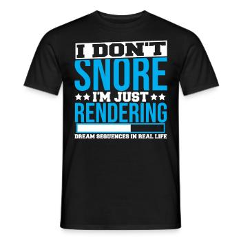 Animate Cartoonist Funny Shirts for 3D Animators/ - Men's T-Shirt - black - Front - AI Model Male 178 light (178cm)