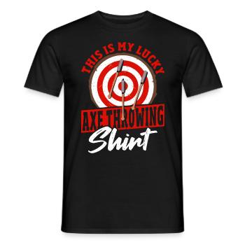 Axt Axt-Werfer Axt-Werfer-Liebhaber - Männer T-Shirt - Schwarz - Vorne - AI Model Male 178 light (178cm)