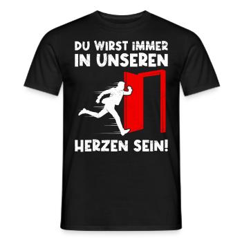 Arbeitskollege Wirst Immer in Unseren Herzen sein! - Männer T-Shirt - Schwarz - Vorne - AI Model Male 178 light (178cm)