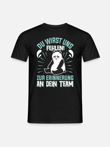 Abschied Kollege Du Wirst uns Fehlen Dein Team - Männer T-Shirt - Schwarz