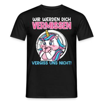 Arbeitskollegen Wir Werden Dich Vermissen - Männer T-Shirt - Schwarz - Vorne - AI Model Male 178 light (178cm)