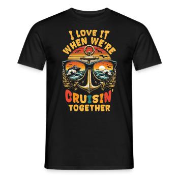 I Love It When We're Cruisin Together - Männer T-Shirt - Schwarz - Vorne - AI Model Male 178 light (178cm)