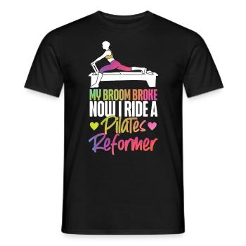 Instructeur de Pilates Enseignant - T-shirt homme - noir - Devant - AI Model Male 178 light (178cm)