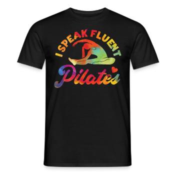 Instructeur de Pilates Enseignant - T-shirt homme - noir - Devant - AI Model Male 178 light (178cm)