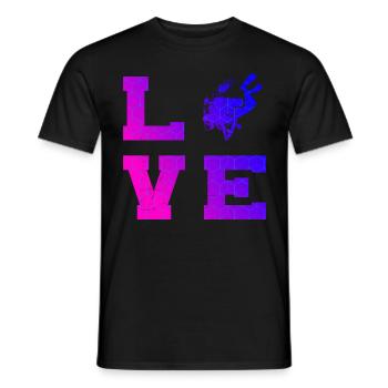 Scuba Diver Taucher Tauchen Diver Damen - Männer T-Shirt - Schwarz - Vorne - AI Model Male 178 light (178cm)