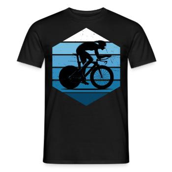 Vélo de route pour hommes Vélo de route Vélo de route Vélo de route - T-shirt homme - noir - Devant - AI Model Male 178 light (178cm)