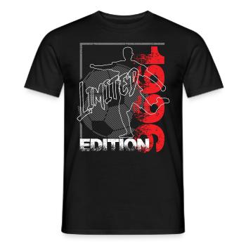 Édition limitée 1996 Édition limitée Football - T-shirt homme - noir - Devant - AI Model Male 178 light (178cm)
