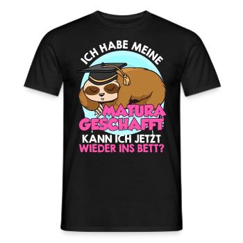 Maturant Habe meine Matura Geschafft Abschluss - Männer T-Shirt - Schwarz - Vorne - AI Model Male 178 light (178cm)