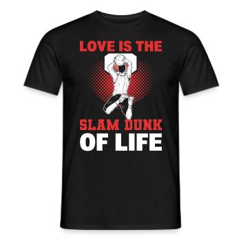 Basket Couple Love Basketball Must Haves for - Men's T-Shirt - black - Front - AI Model Male 178 light (178cm)
