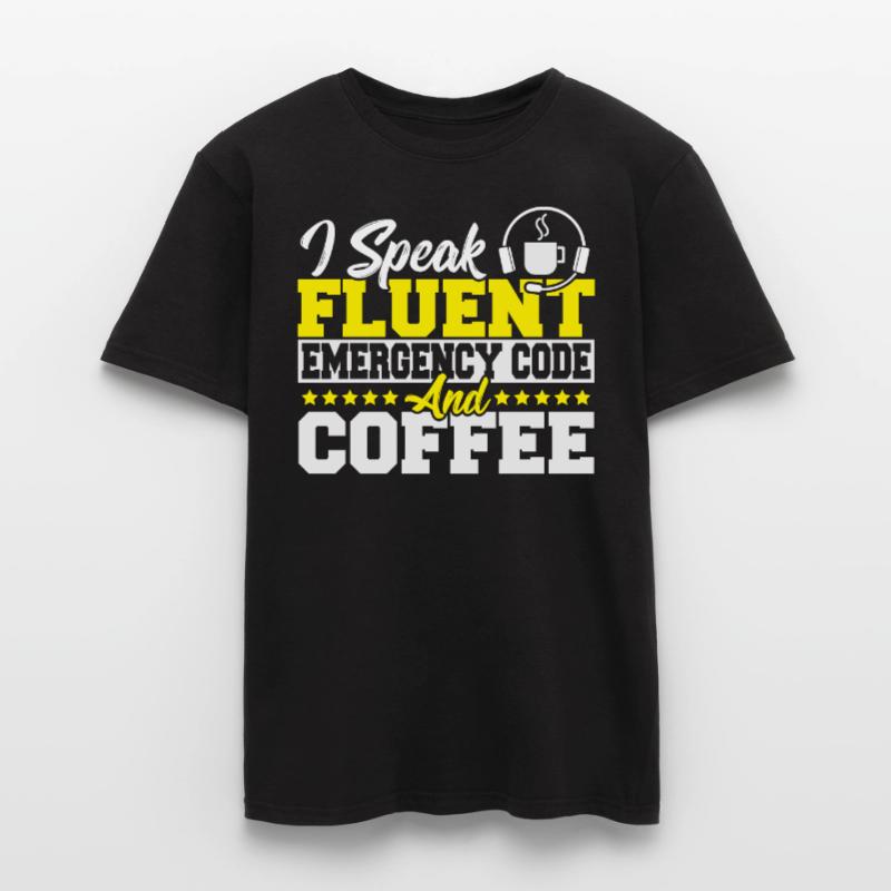 Fire Dispatch Dispatch Thin Yellow Line Fire Men’s T-shirt