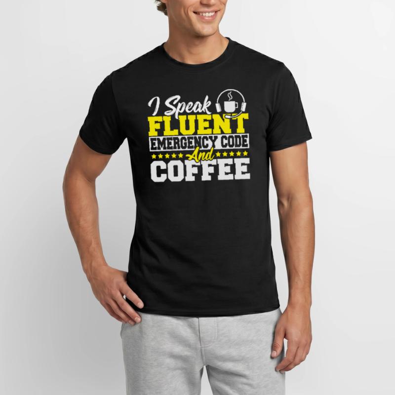 Fire Dispatch Dispatch Thin Yellow Line Fire Men’s T-shirt