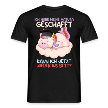 Maturant Habe meine Matura Geschafft Abschluss - Männer T-Shirt - Schwarz - Vorne - AI Model Male 178 light (178cm)