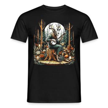 Cottagecore Aesthetic Wendigo - Männer T-Shirt - Schwarz - Vorne - AI Model Male 178 light (178cm)