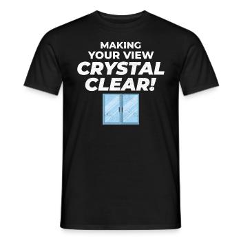 Verglaser Fenster Glasbeschlag Monteur Glasarbeiten - Männer T-Shirt - Schwarz - Vorne - AI Model Male 178 light (178cm)