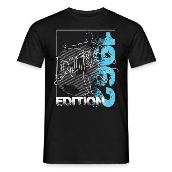 Édition limitée 1962 Édition limitée Football - T-shirt homme - noir - Devant - AI Model Male 178 light (178cm)