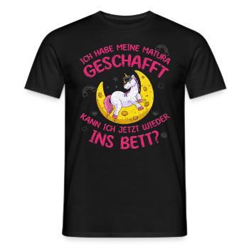 Maturant Habe meine Matura Geschafft Abschluss - Männer T-Shirt - Schwarz - Vorne - AI Model Male 178 light (178cm)