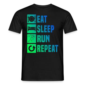Course Cross Country Course Femmes Jogging - T-shirt homme - noir - Devant - AI Model Male 178 light (178cm)