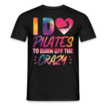 Instructeur de Pilates Enseignant - T-shirt homme - noir - Devant - AI Model Male 178 light (178cm)