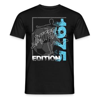 Édition limitée 1975 Édition limitée Football - T-shirt homme - noir - Devant - AI Model Male 178 light (178cm)
