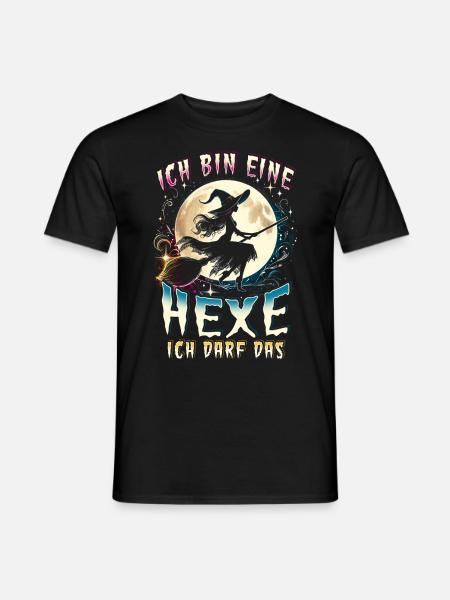 Ich Bin Eine Hexe Ich Darf Das - Männer T-Shirt - Schwarz