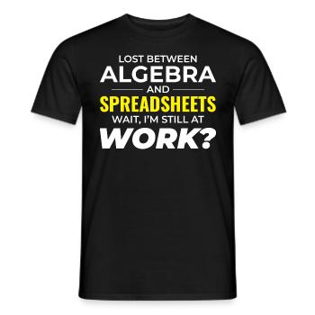 Travail Mèmes Bureau-Humour Lieu De Travail Drôle - T-shirt homme - noir - Devant - AI Model Male 178 light (178cm)