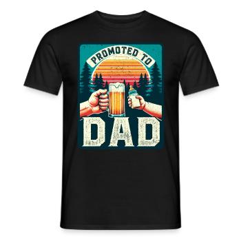 Futur papa chargement futur papa - T-shirt homme - noir - Devant - AI Model Male 178 light (178cm)