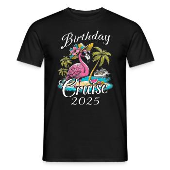 Birthday Cruise 2025 - Männer T-Shirt - Schwarz - Vorne - AI Model Male 178 light (178cm)