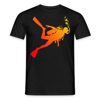 Plongeur Homme Plongeur Plongeur Plongée Libre - T-shirt homme - noir - Devant - AI Model Male 178 light (178cm)