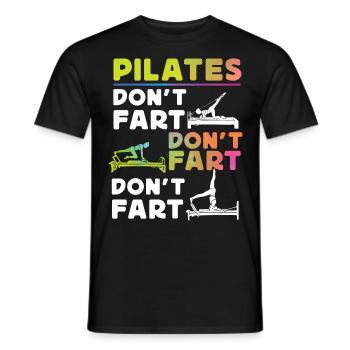 Instructeur de Pilates Enseignant - T-shirt homme - noir - Devant - AI Model Male 178 light (178cm)