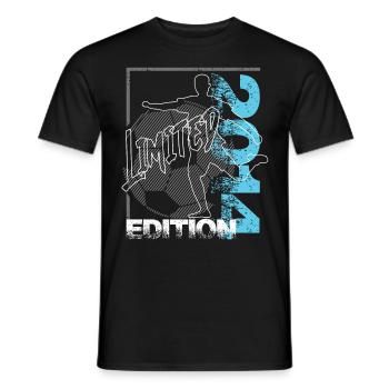 Limited Edition 2014 Limited Edition Fußball - Männer T-Shirt - Schwarz - Vorne - AI Model Male 178 light (178cm)