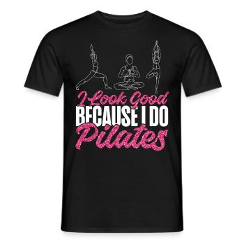 Pilates Instructor Teacher I Look - Männer T-Shirt - Schwarz - Vorne - AI Model Male 178 light (178cm)