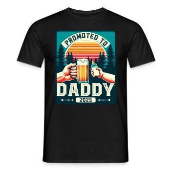 Futur papa chargement Future Papa 2025 - T-shirt homme - noir - Devant - AI Model Male 178 light (178cm)