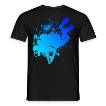Free Dive Women's Men's Diving Diving Scuba Diving - Men's T-Shirt - black - Front - AI Model Male 178 light (178cm)