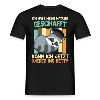 Maturant Habe meine Matura Geschafft Abschluss - Männer T-Shirt - Schwarz - Vorne - AI Model Male 178 light (178cm)